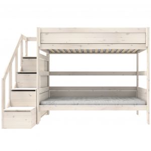Lifetime Stapelbed Met Trapkast/Luxe L. Whitewash