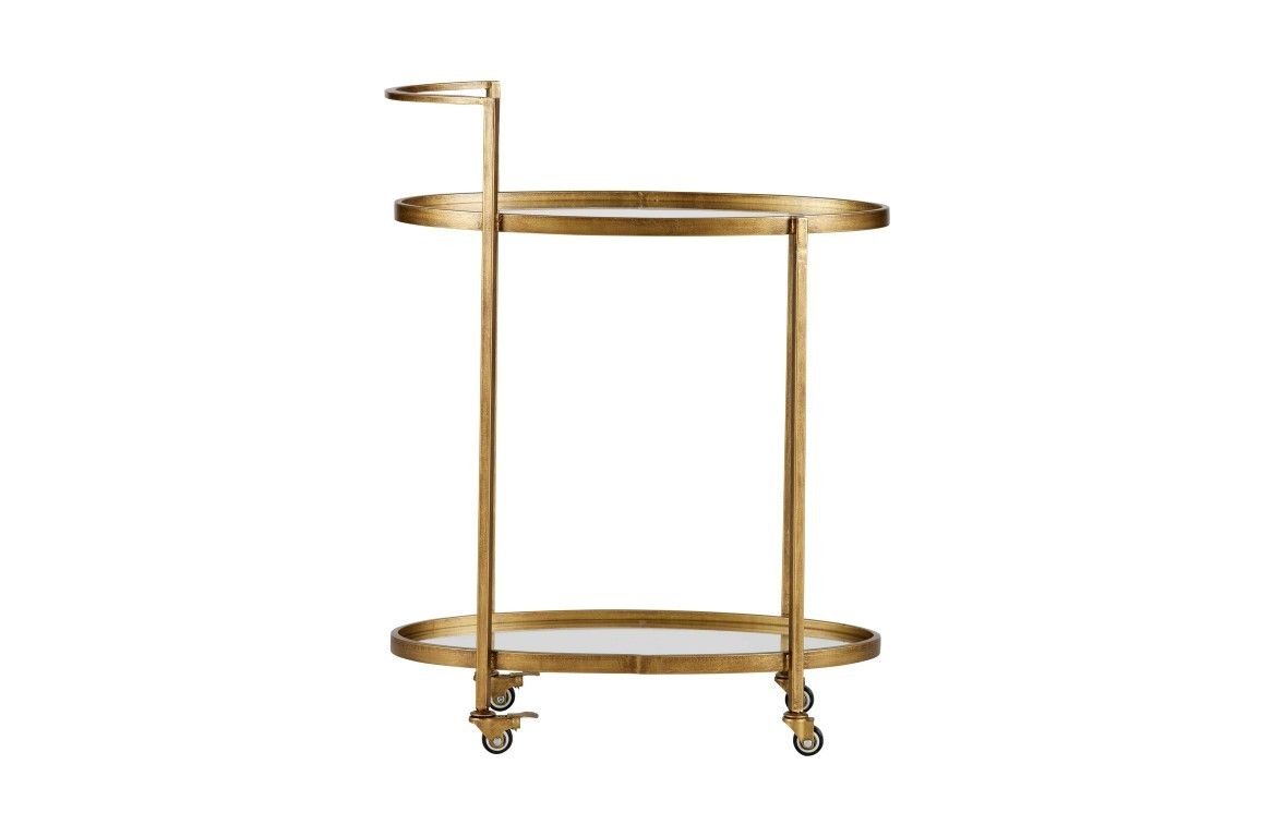 BePureHome Push Trolley Antique Brass