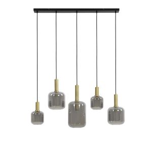 Hanglamp Peglio Brons 5-Lichts