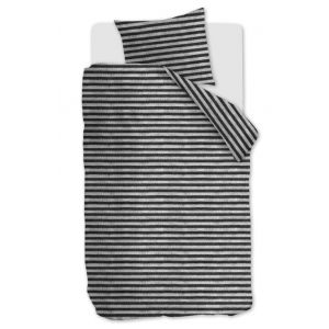 Ariadne Dekbedovertrek Knit Stripes Bl/Wh. 140x200