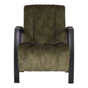 Fauteuil Dylan Track 411 Olive Armen Antraciet