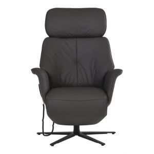 Relaxfauteuil Wesertal L 3M incl. accu/laadstation antr., herz-waage Leder Longlife Tabac 24 zh:50cm