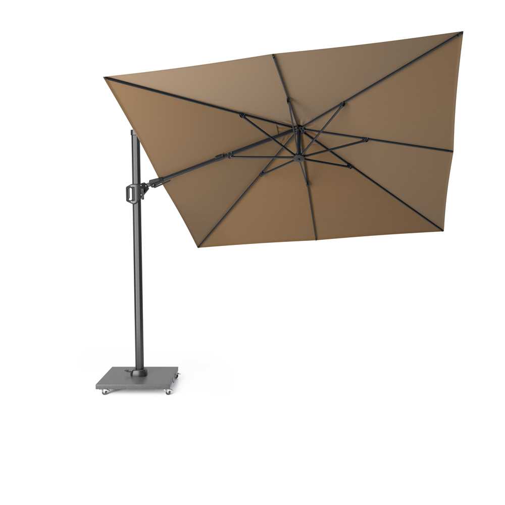 Zweefparasol Challenger (excl.voet) 3x3m. Taupe