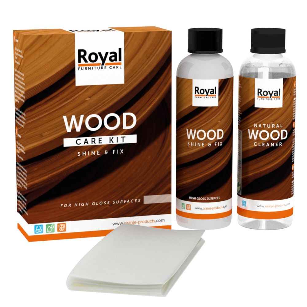 Shine & Fix Wood Care Kit + Cleaner 2 x 250 ml